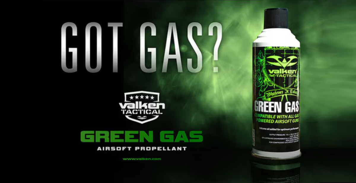 Valken Green Gas propellant web banner.