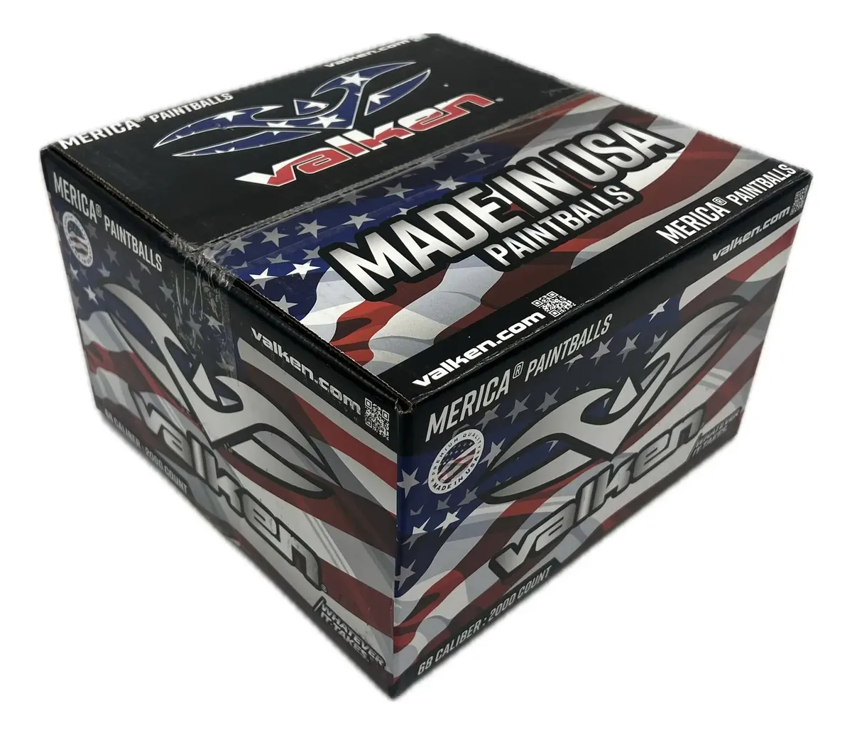 I placed a Merica branded logo and wordmark on the top of boxes with MADE IN USA so retailers could use the box as a retail display.